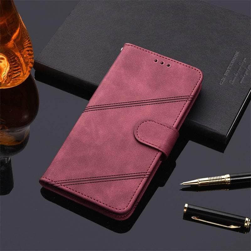 Casebuddy K3-Red / Galaxy A54 5G Flip Leather Wallet Galaxy A54 Case