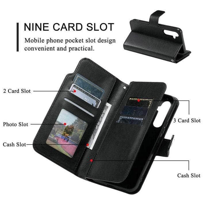 Casebuddy Galaxy A34 2023 Flip Multi Card Pocket Wallet Shell