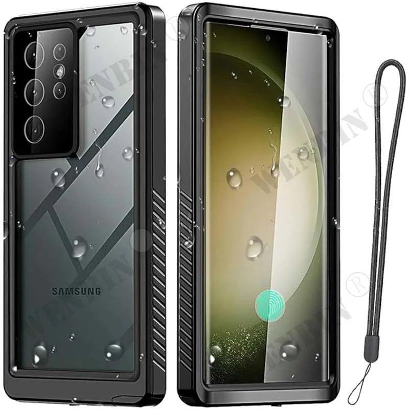 Casebuddy Black / Samsung S24 Ultra Galaxy S24 Ultra IP68 Waterproof Case