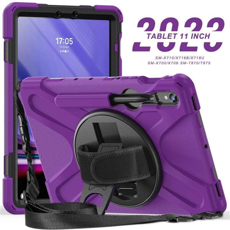 Casebuddy Purple / S9 Plus 12.4 inch Galaxy Tab S9 Plus Shockproof Kids Tablet Stand