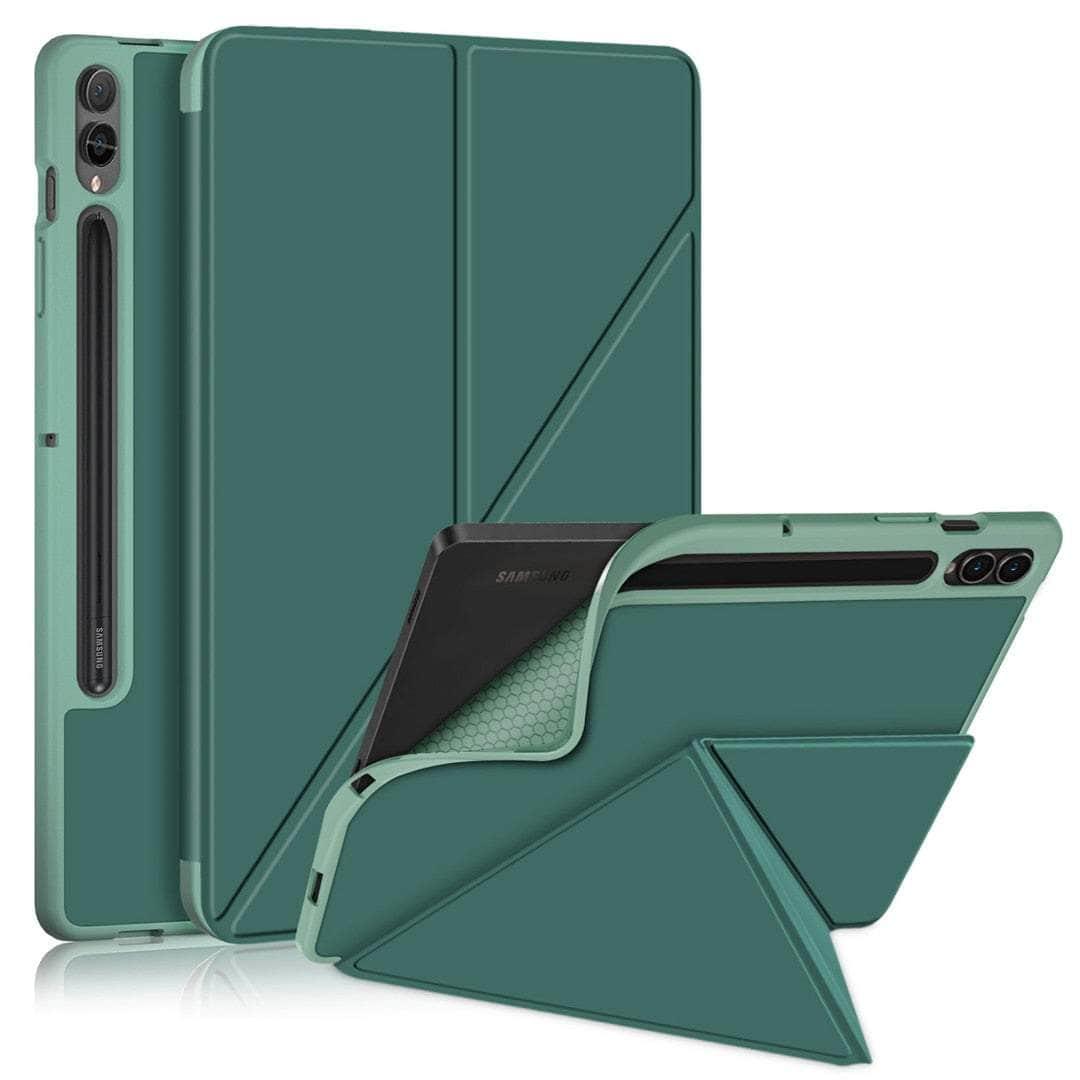 Casebuddy Dark Green / Tab S9 Plus 12.4 Galaxy Tab S9 Plus Tri Fold Case