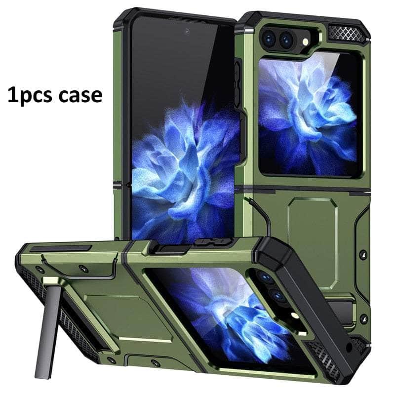 Casebuddy army green / For Z Flip5 Galaxy Z Flip 5 Drop Resistance Armor Cover