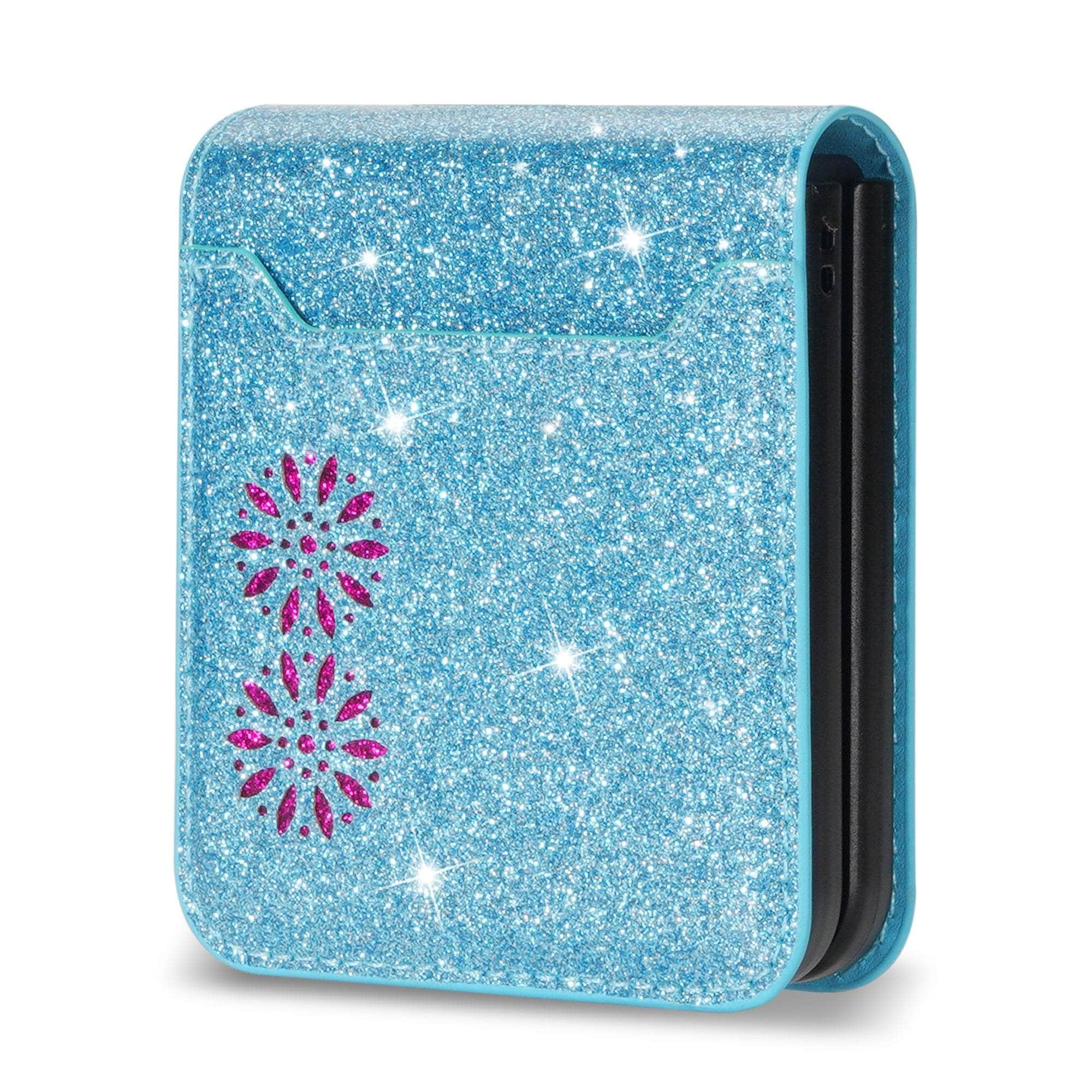 Casebuddy Blue / Galaxy Z Flip 5 Galaxy Z Flip 5 Glitter Bling Protection Case