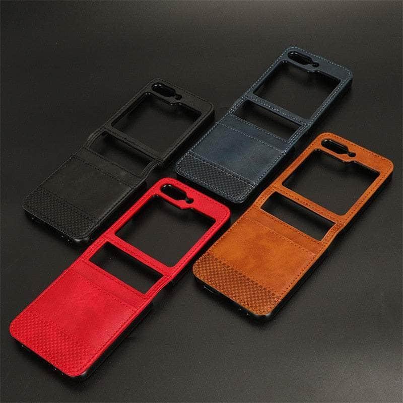 Casebuddy Galaxy Z Flip 5 Slim Leather Folding Case