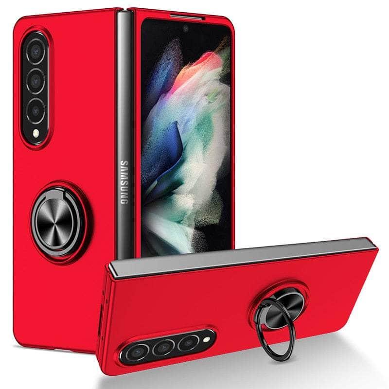 Casebuddy Red / for Galaxy Z Fold 5 Galaxy Z Fold 5 Magnet Ring Kickstand
