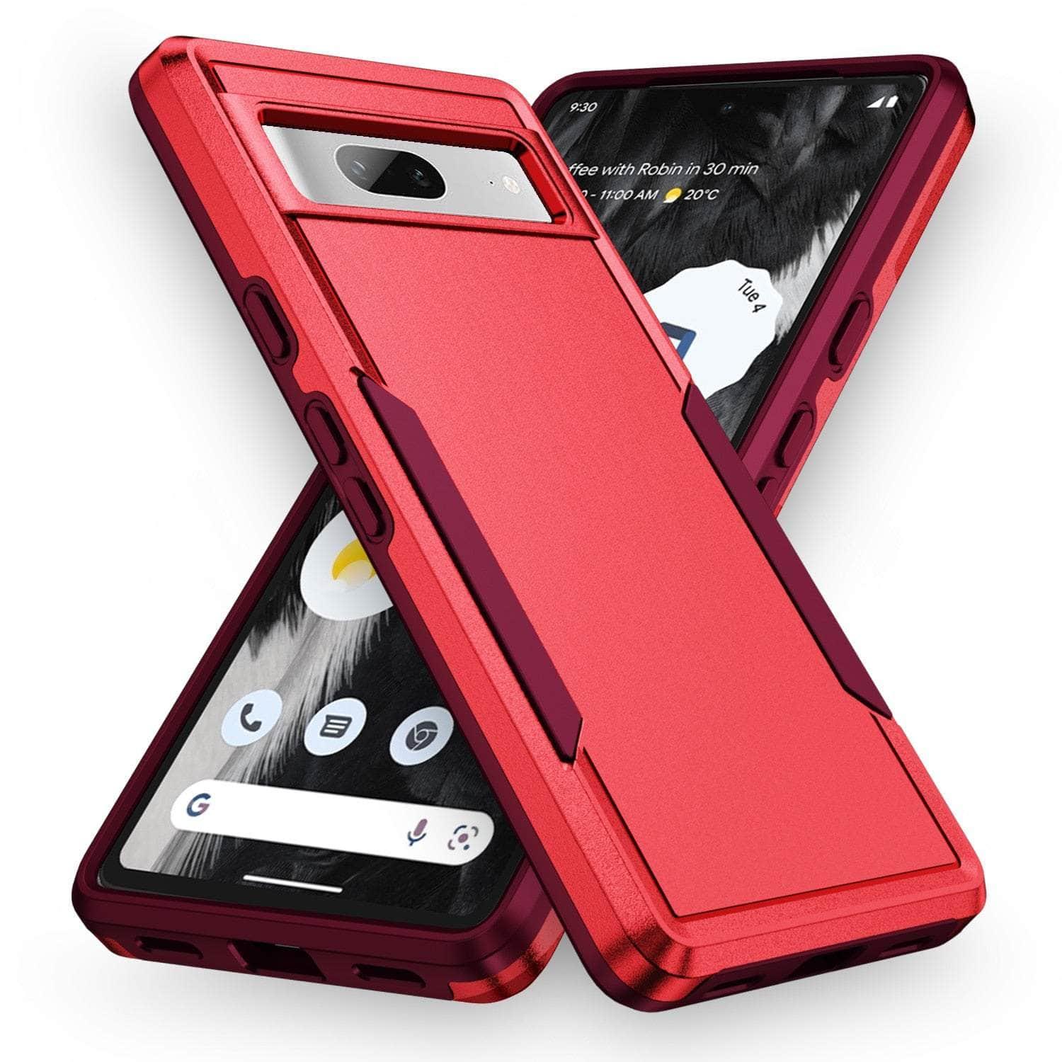 Casebuddy Red / for Pixel 8 Google Pixel 8 Dual Layer Hard Armor Case