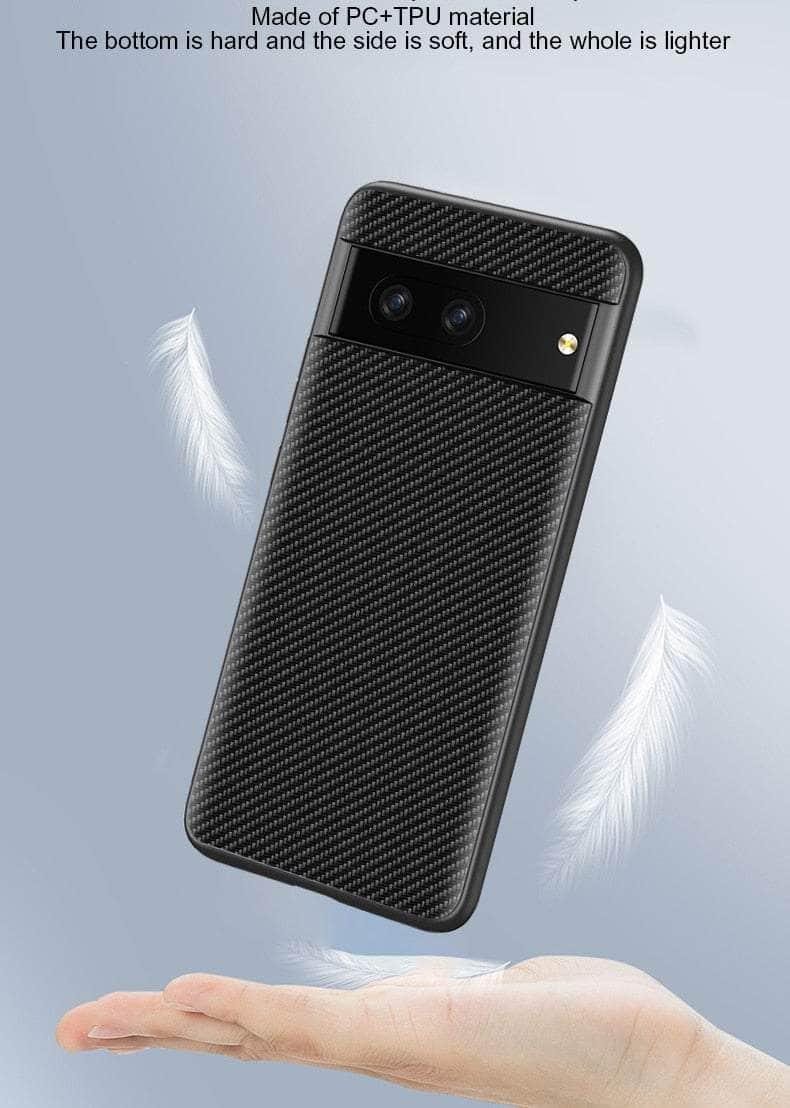 Casebuddy Google Pixel 8 Pro Carbon Fiber Vegan Leather Case