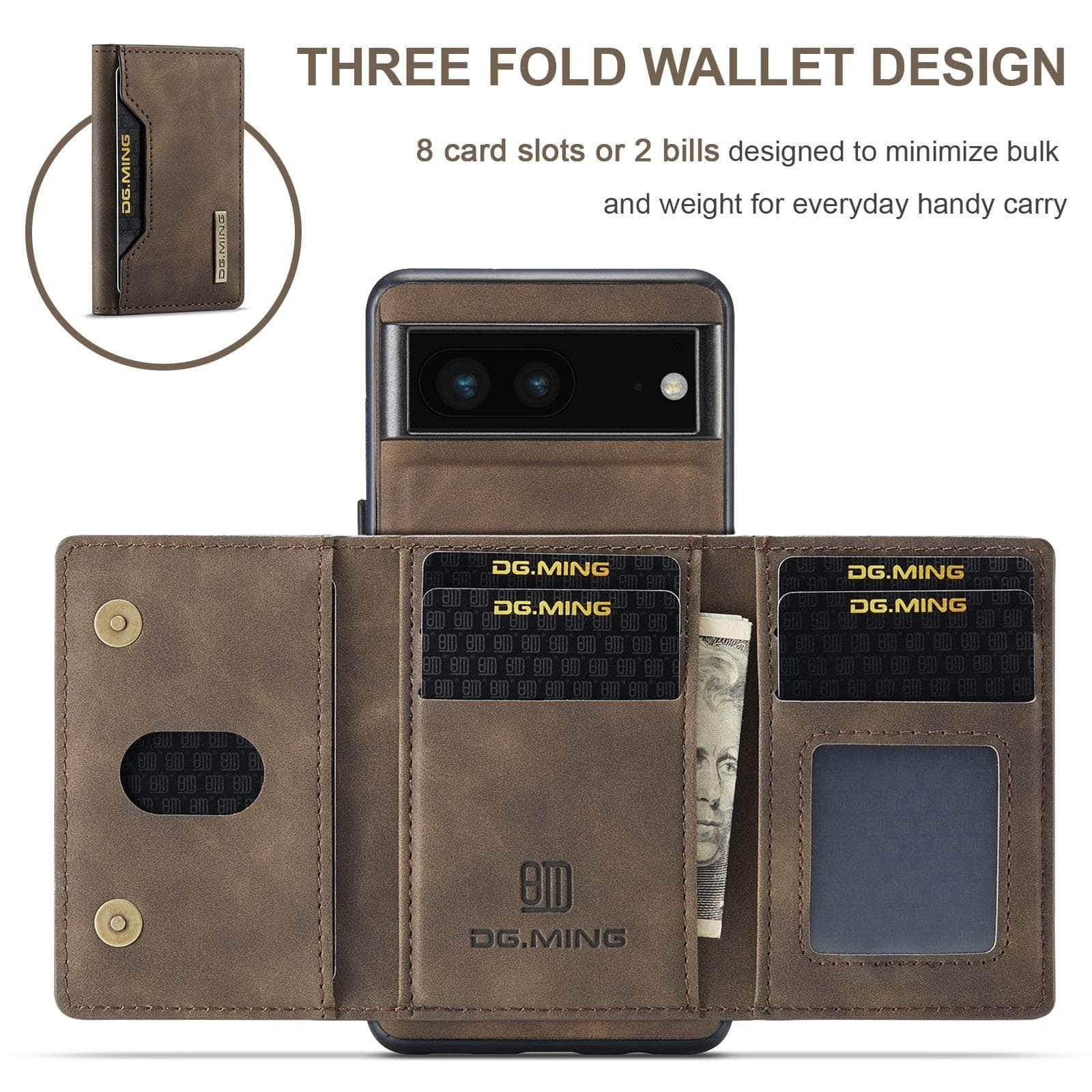 Casebuddy Google Pixel 8 Pro Detachable Leather Wallet Case