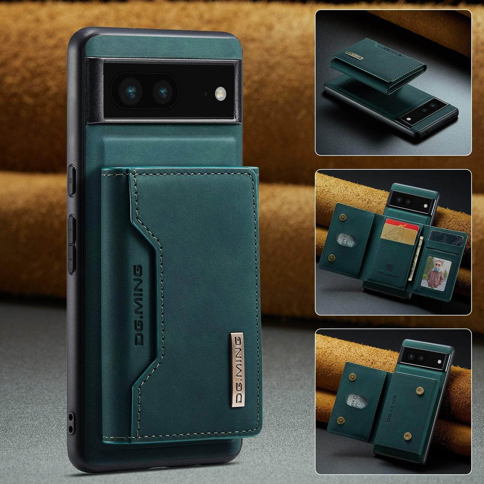 Casebuddy Green / Google Pixel 8 Pro Google Pixel 8 Pro Detachable Leather Wallet Case