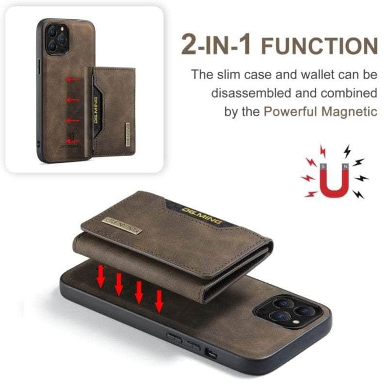 Casebuddy iPhone 15 Pro Magnetic Split Body Wallet Case