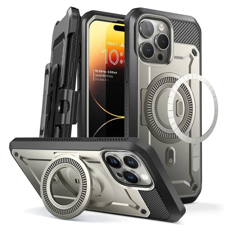 Casebuddy TiGray / PC + TPU iPhone 15 Pro SUPCASE UB Pro Mag Full Body Case