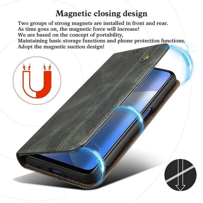 Casebuddy Luxury Galaxy A24 Vegan Leather Magnet Book