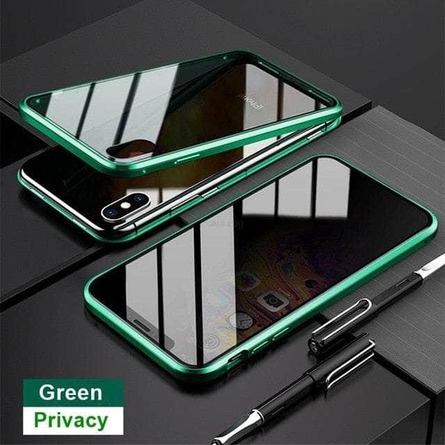 Casebuddy Green / For iphone 15 Pro Magnetic Tempered iPhone 15 Pro Glass Privacy Case