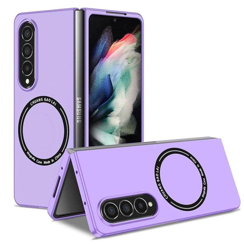 Casebuddy Purple / for Galaxy Z Fold 5 Magnetic Wireless Charging Galaxy Z Fold 5 Case