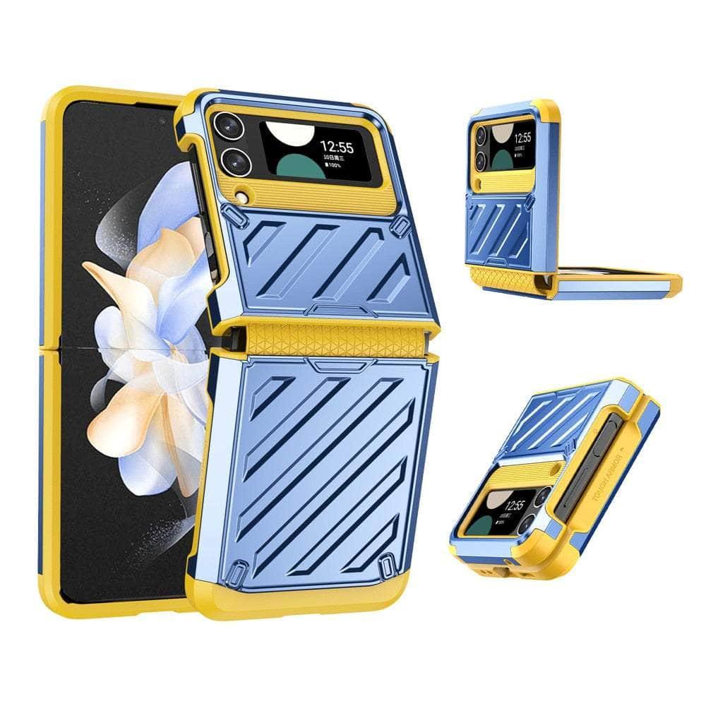 Casebuddy Blue / For Galaxy Z Flip 5 Military Grade Galaxy Z Flip 5 Defender Case