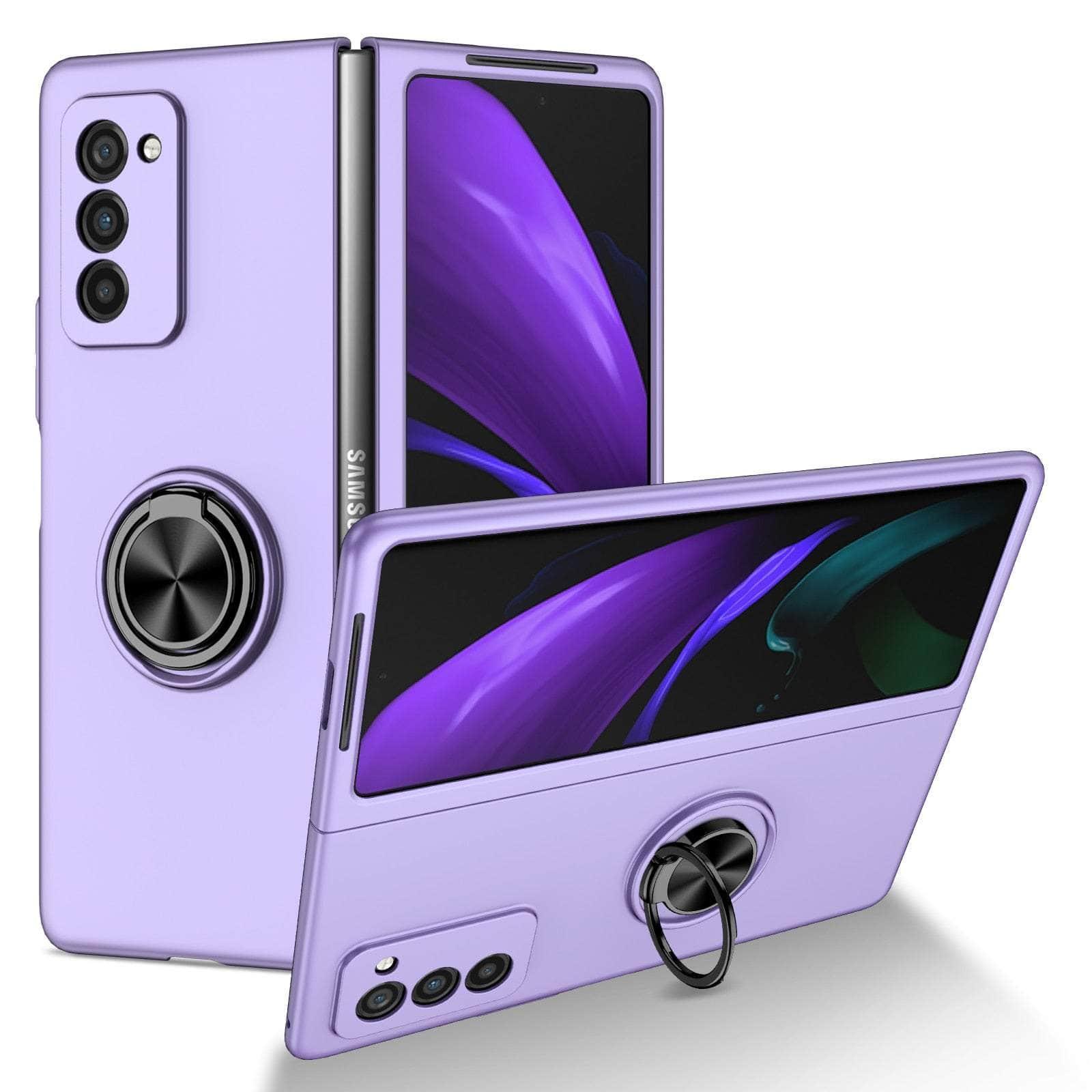 Casebuddy Purple / for Samsung Z Fold 5 Non-Slip Kickstand Galaxy Z Fold 5 Cover