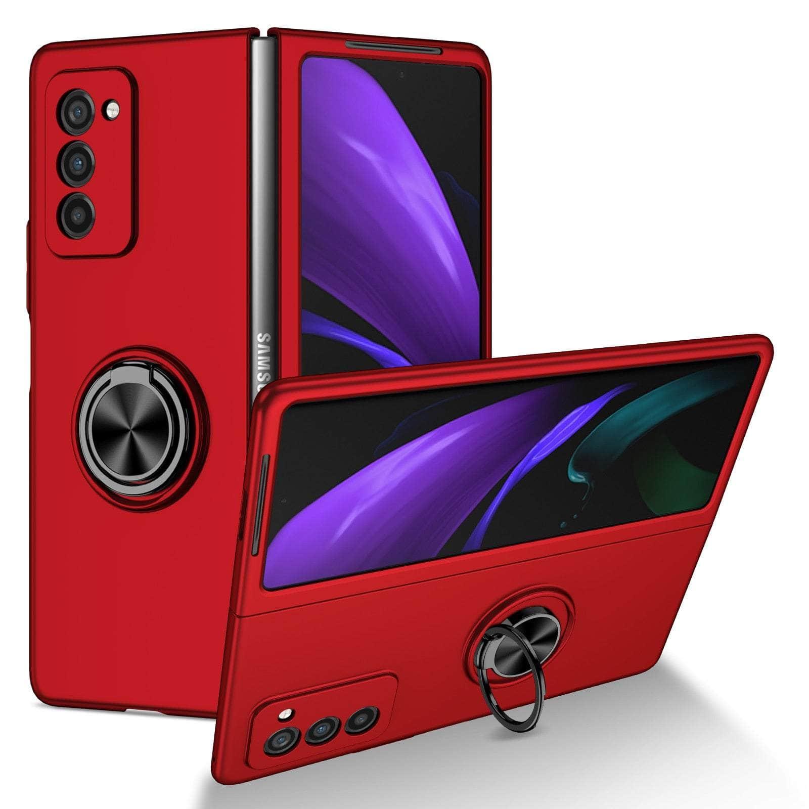 Casebuddy Red / for Samsung Z Fold 5 Non-Slip Kickstand Galaxy Z Fold 5 Cover