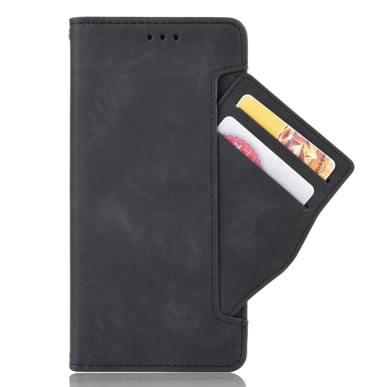 Casebuddy Black / Samsung Z Fold 4 Vegan Leather Galaxy Z Fold 4 Pen Slot Case