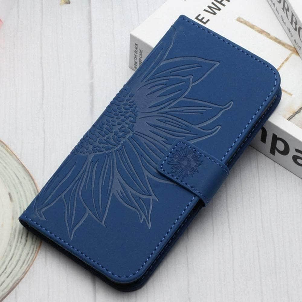 Casebuddy Blue / Samsung S23 FE Vegan Leather Wallet Flip Galaxy S23 FE Case