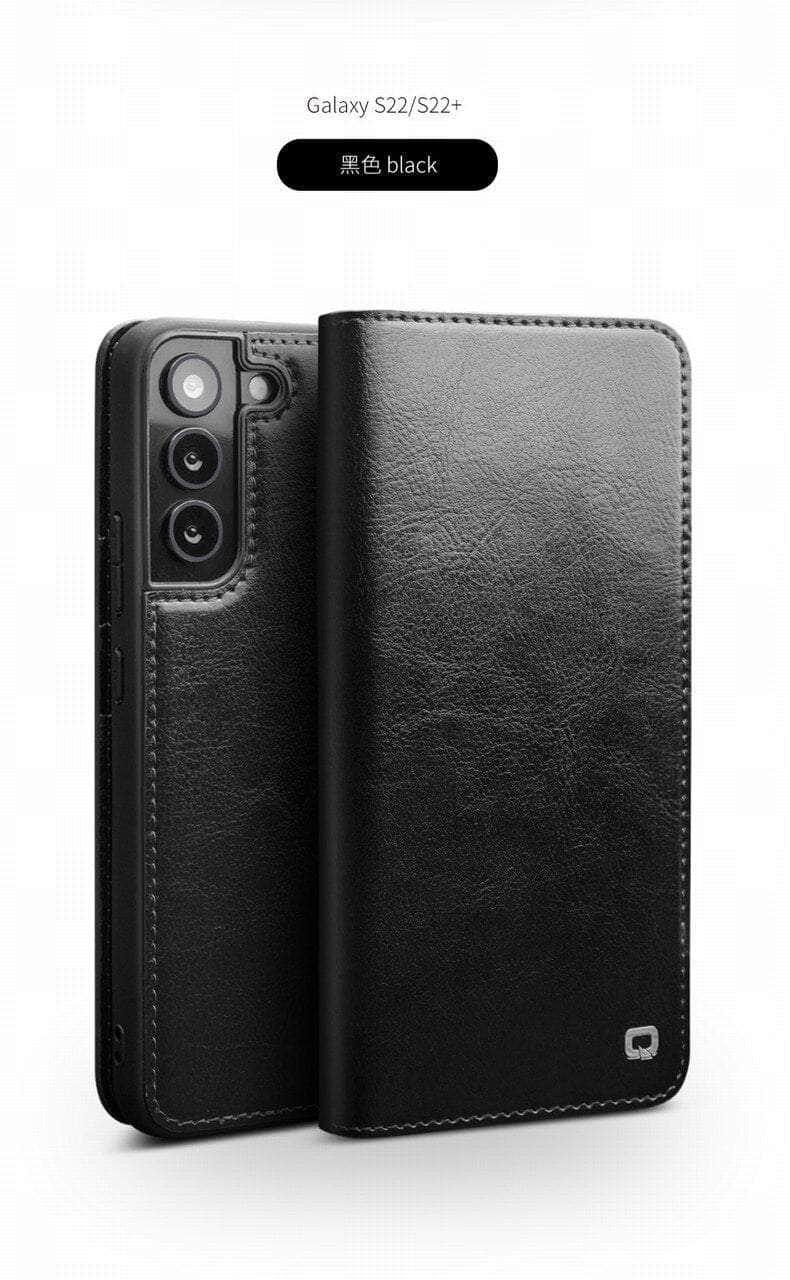 Casebuddy Galaxy S23 Real Genuine Leather Flip Cover