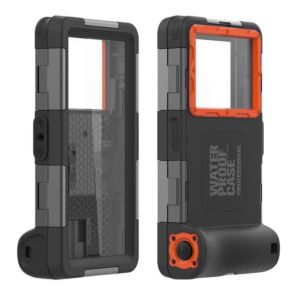 Casebuddy Black Orange / For iPhone 14 Plus iPhone 14 Plus Professional Diving Waterproof Case