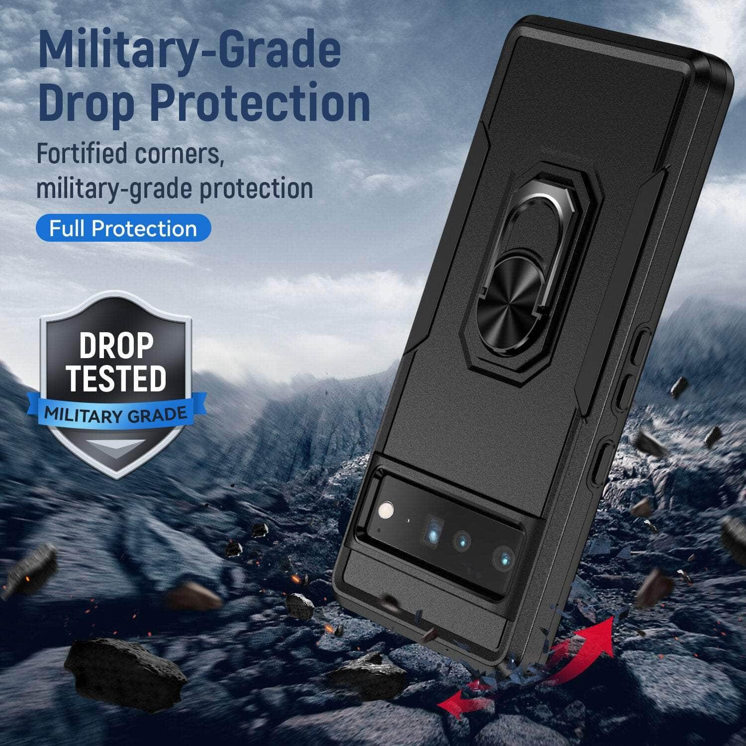 Casebuddy Ring Bracket Heavy Duty Pixel 6 Pro Case