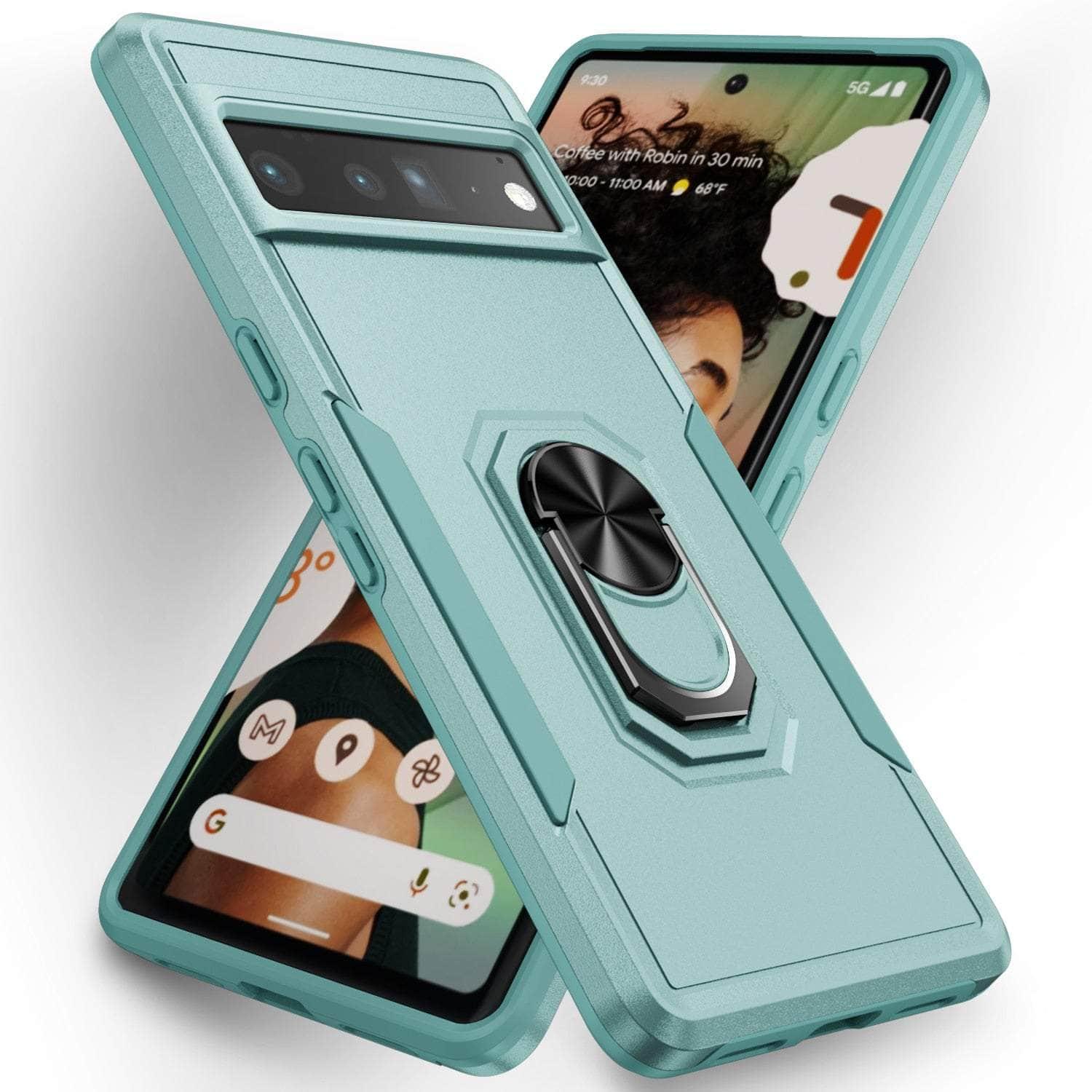 Casebuddy green / for Pixel 6 Pro Ring Bracket Heavy Duty Pixel 6 Pro Case