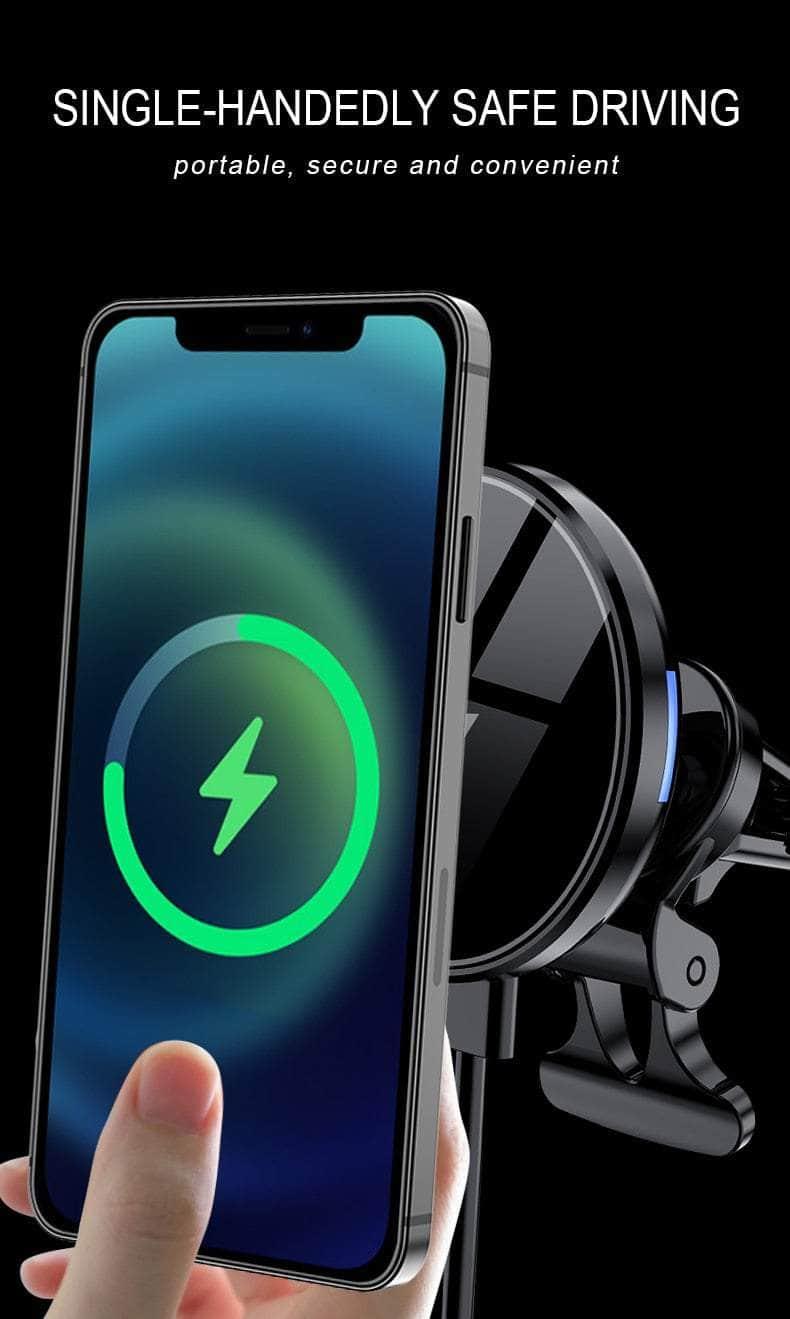 15W Magnetic Wireless Charger Car Phone Holder