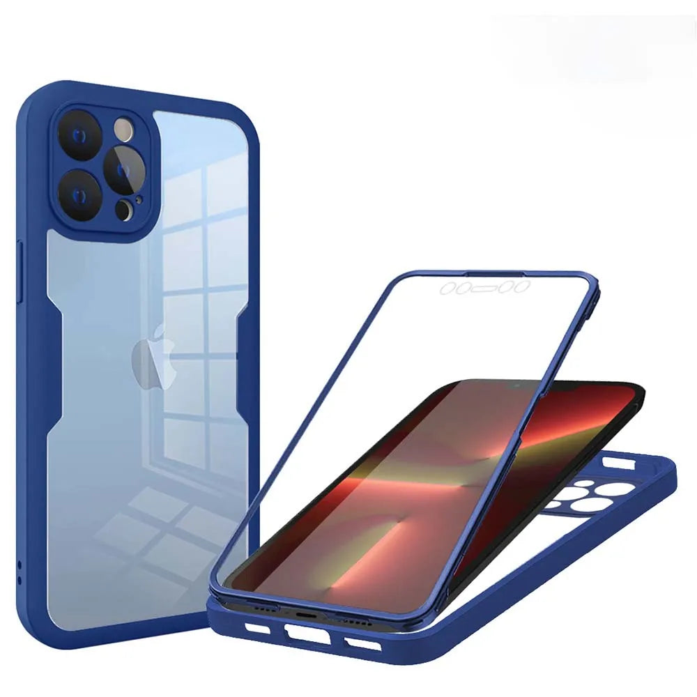 iPhone 16 Pro Full Shockproof Silicone Screen Protection Cover