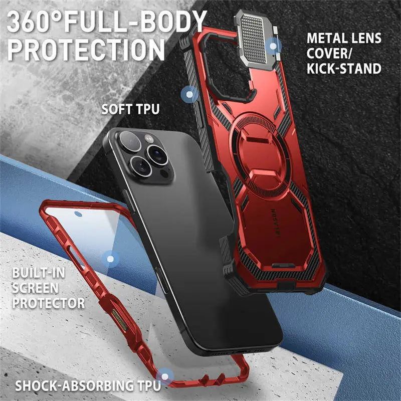 I-BLASON iPhone 16 Pro Max Armorbox Full-Body Rugged Holster Bumper