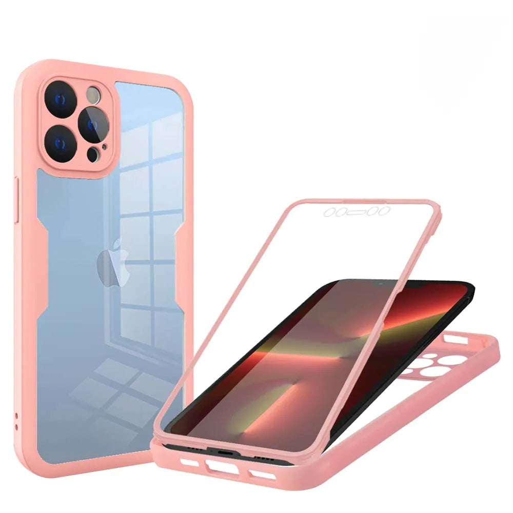 iPhone 16 Plus Full Shockproof Silicone Screen Protection Cover