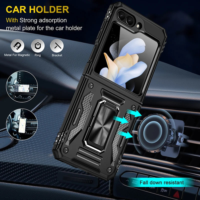 Rugged Armor Galaxy Z Flip 6 Slide Window Lens Case