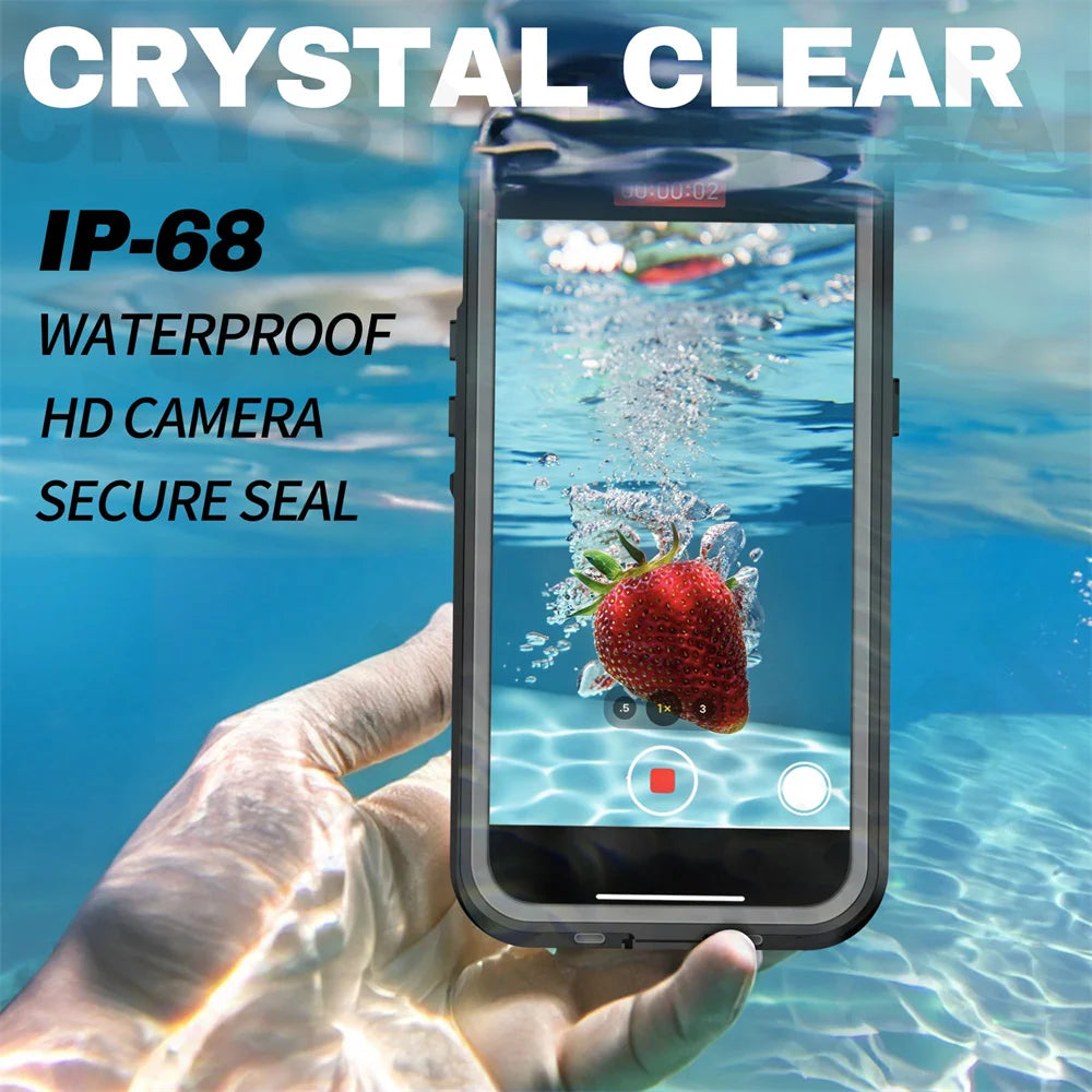 iPhone 16 IP68 Protective Waterproof Magnetic Case