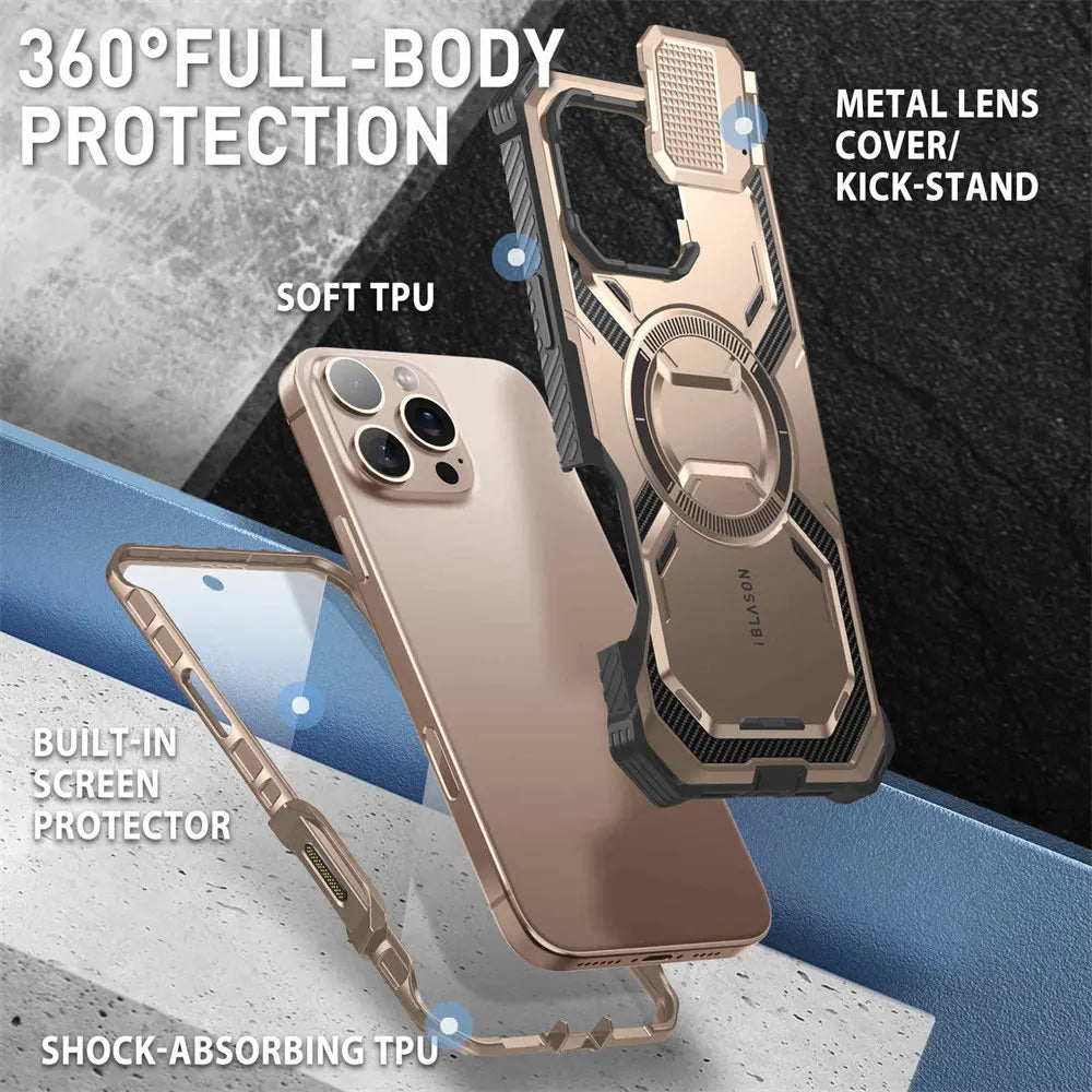 I-BLASON iPhone 16 Pro Armorbox Full-Body Rugged Holster Bumper