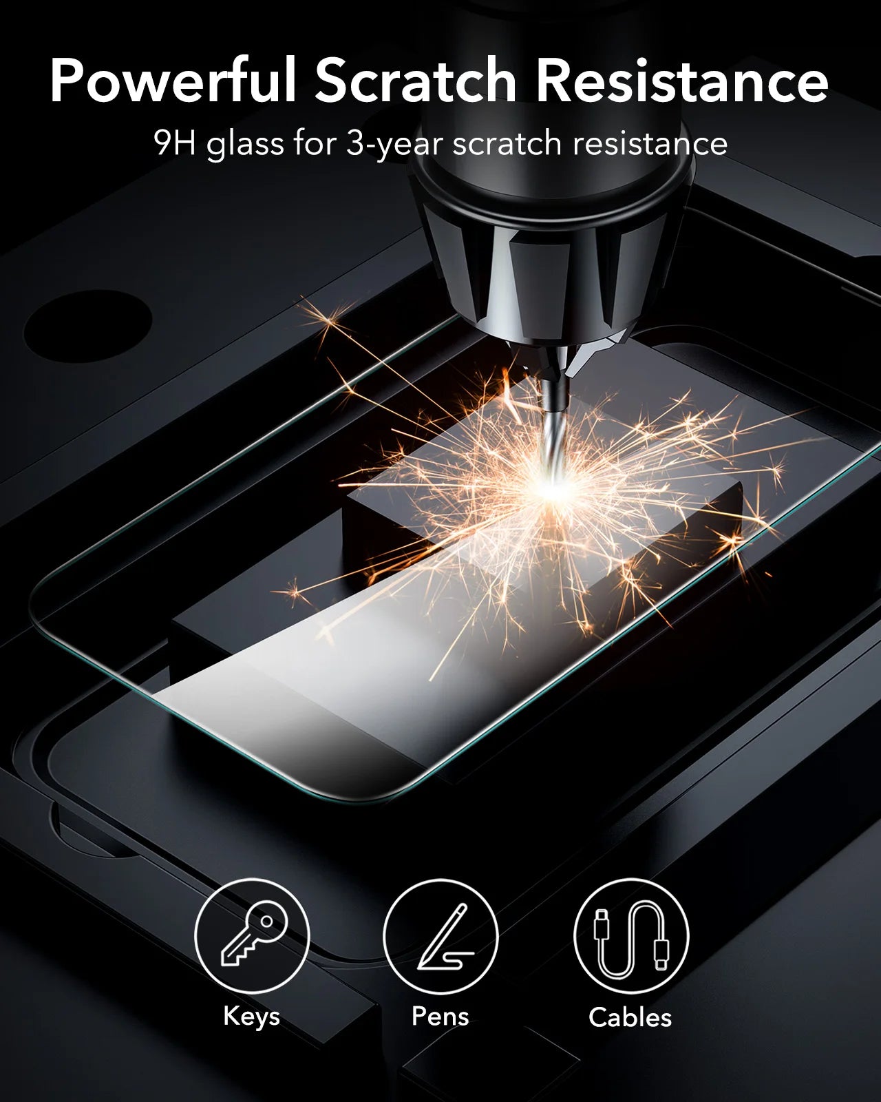 ESR iPhone 16 Pro Max HD Screen Protector Tempered Glass