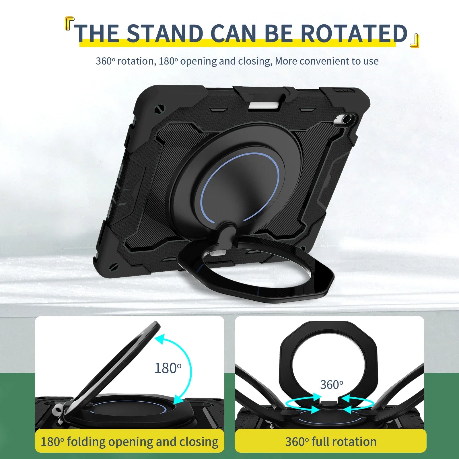 iPad Air 5 Heavy Duty Rugged Shockproof Stand Case