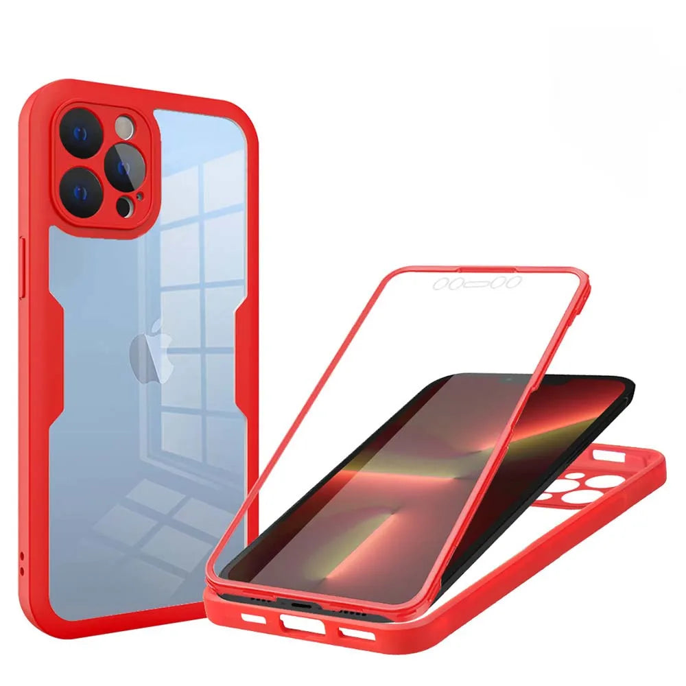 iPhone 16 Full Shockproof Silicone Screen Protection Cover