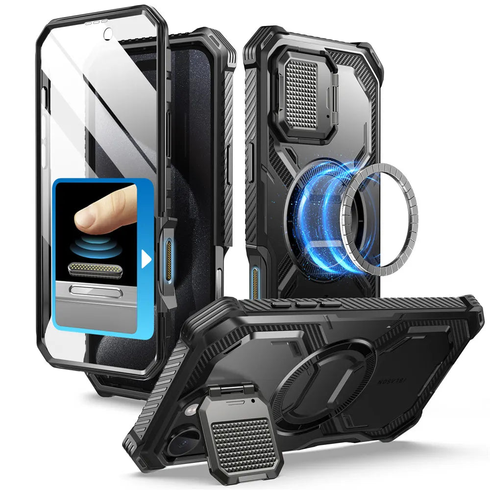 I-BLASON iPhone 16 Pro Armorbox Full-Body Rugged Holster Bumper