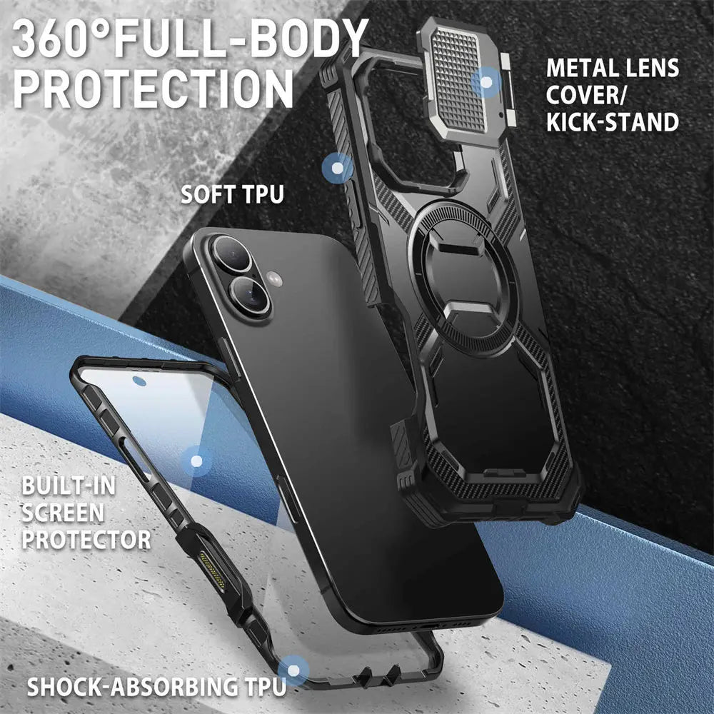 I-BLASON iPhone 16 Plus Armorbox Full-Body Rugged Holster Bumper