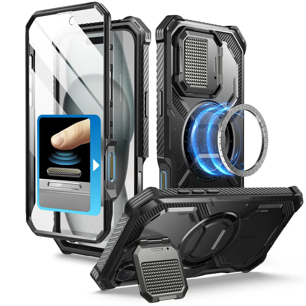 I-BLASON iPhone 16 Armorbox Full-Body Rugged Holster Bumper