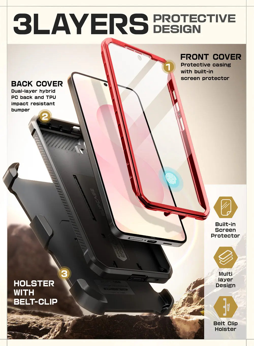 SUPCASE Galaxy S25 UB Pro Military-Grade Protection Case