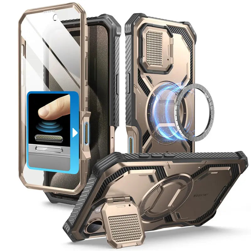 I-BLASON iPhone 16 Pro Armorbox Full-Body Rugged Holster Bumper