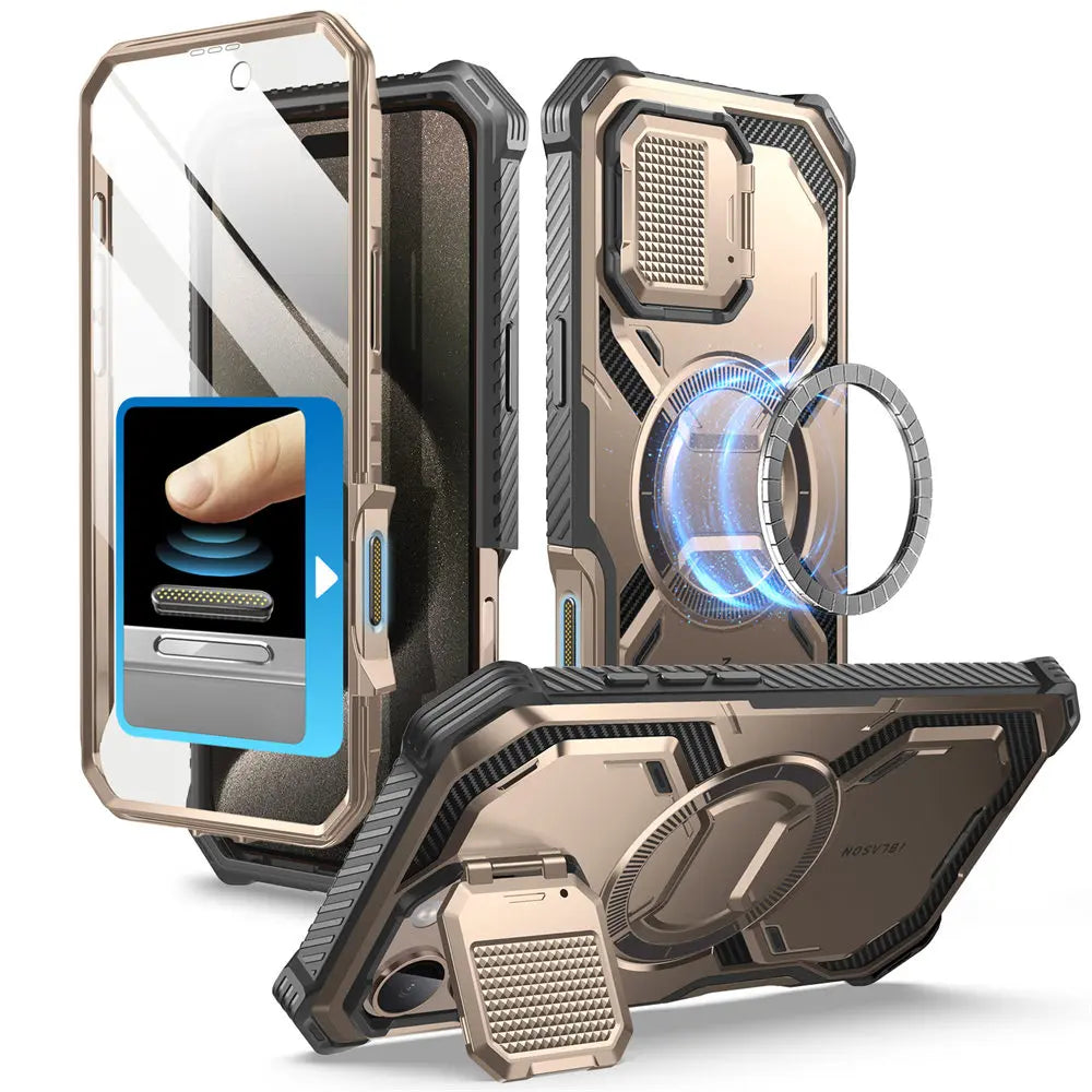 I-BLASON iPhone 16 Pro Max Armorbox Full-Body Rugged Holster Bumper