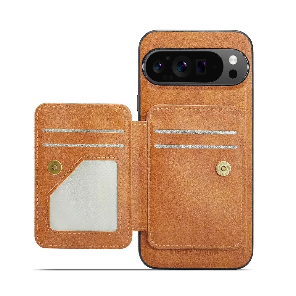 Pixel 9 Pro XL Vegan Leather Detachable RFID Blocking Card Case