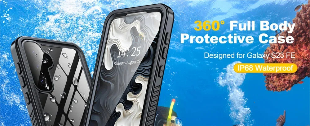 Galaxy S25 Plus IP68 Waterproof Underwater Swimming Case