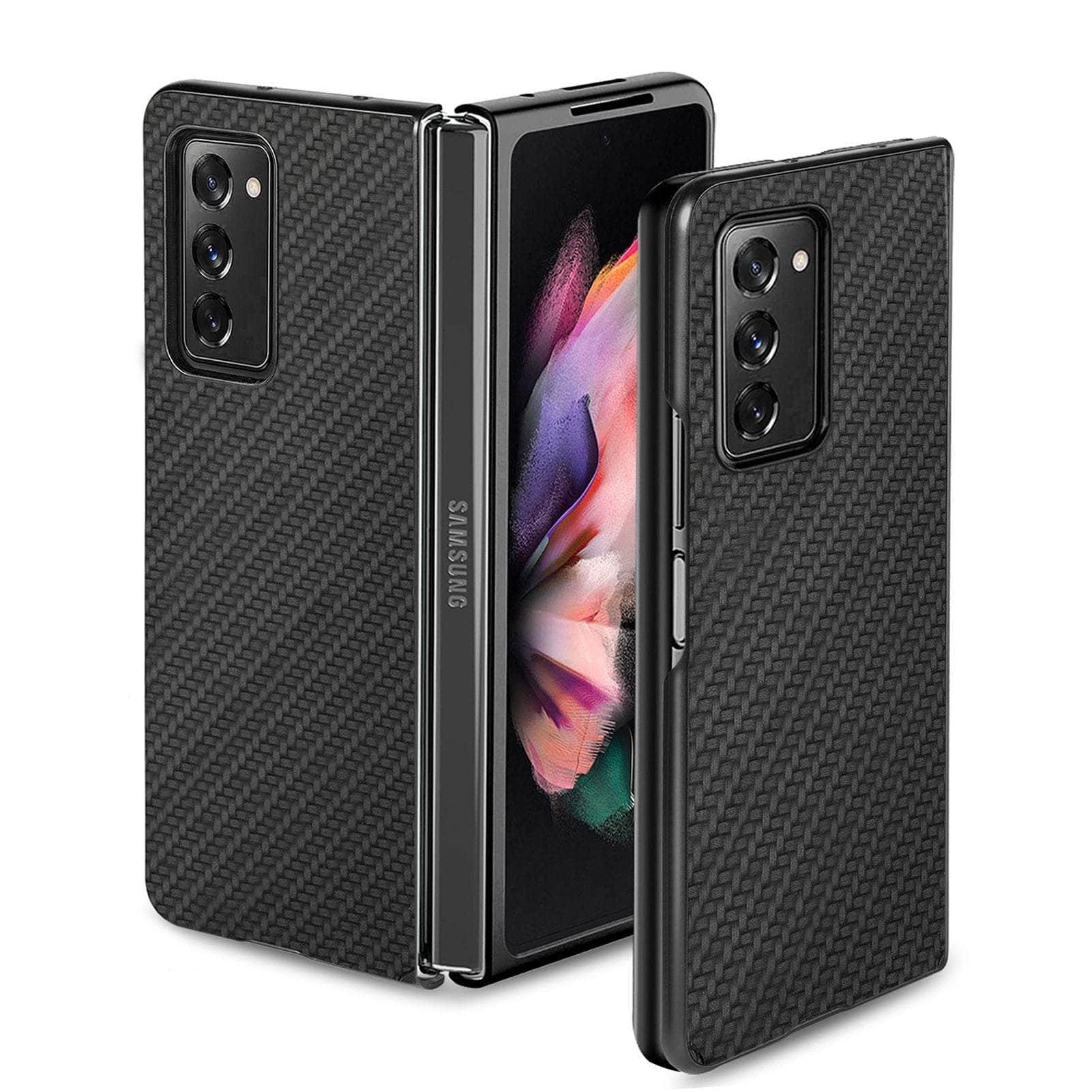 Anti-Slip Carbon Galaxy Z Fold 4 Cover