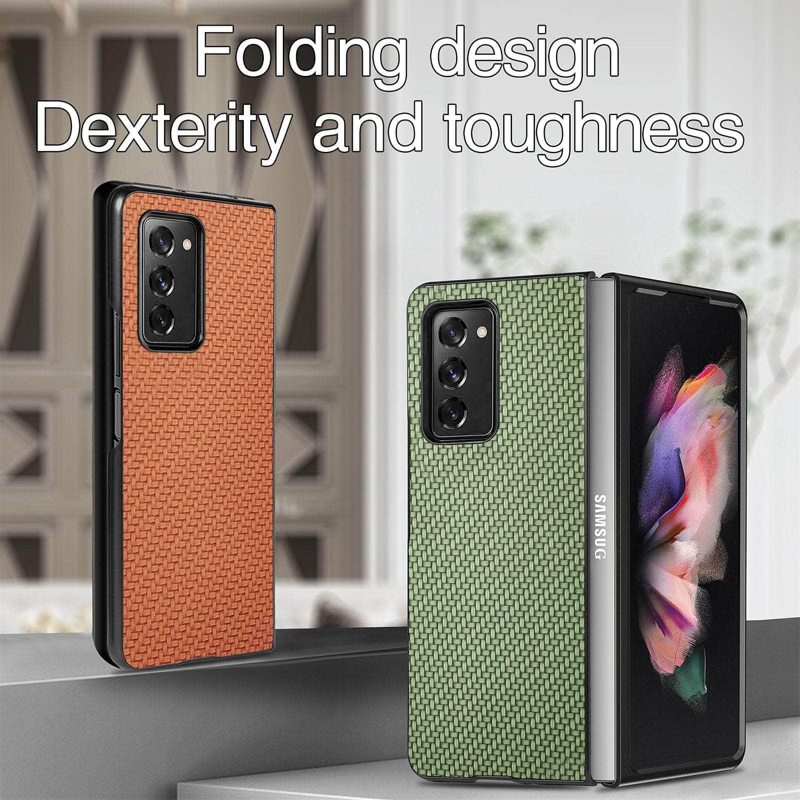 Anti-Slip Carbon Galaxy Z Fold 4 Cover