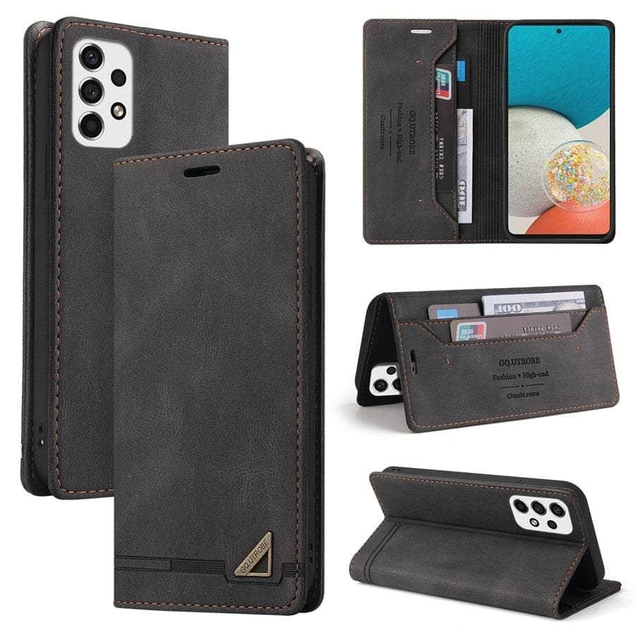 Anti-theft Galaxy A54 Leather Wallet