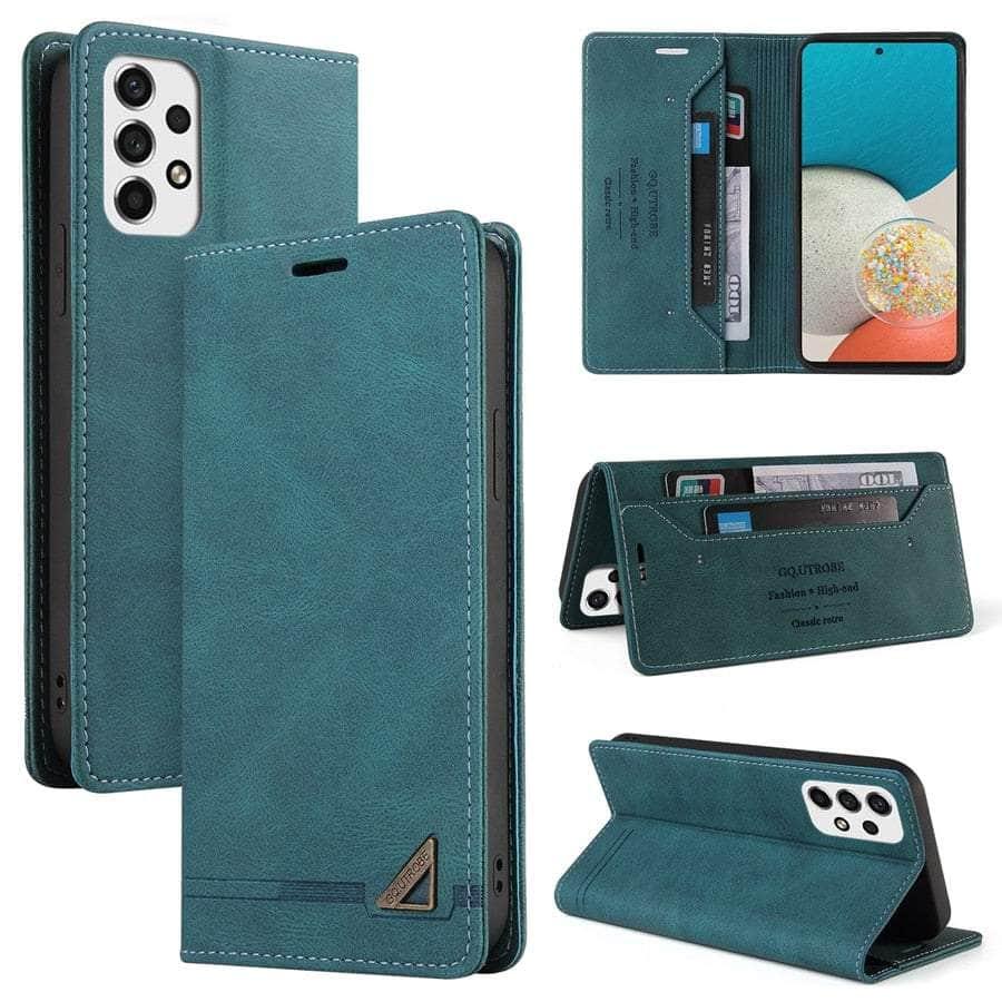 Anti-theft Galaxy A54 Leather Wallet