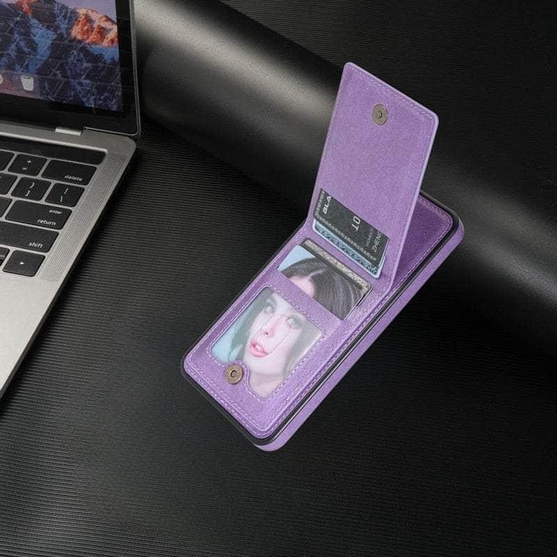 Anti-theft Galaxy S23 FE Brush Wallet Flip Case